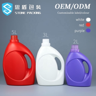 크라운 모자를 가진 2L 3L 5L 액체 세탁제 병 빈 세제 병 용기 드럼
