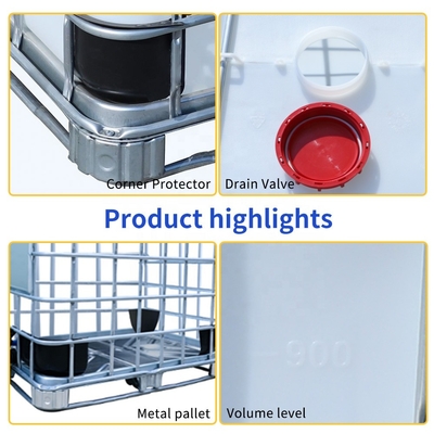 ISO9001 케케묵은 IBC HDPE 화학 저장은 1.2*1*1.5m을 탱크에 저장합니다