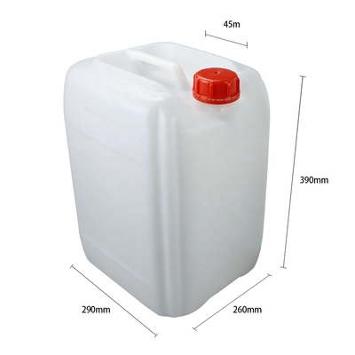 구경 47 밀리미터 백색 스퀘어 HDPE 플라스틱제물탱크 20 Ltr 450g
