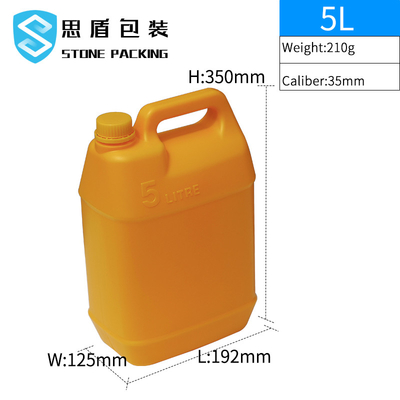 구경 35 밀리미터 화학액 5l HDPE 플라스틱 컨테이너 레아크프로어브