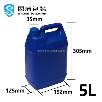 매일 화학 35 밀리미터 HDPE 플라스틱 병 5 더 밝혀진 플라스틱 드럼 192*125*305mm