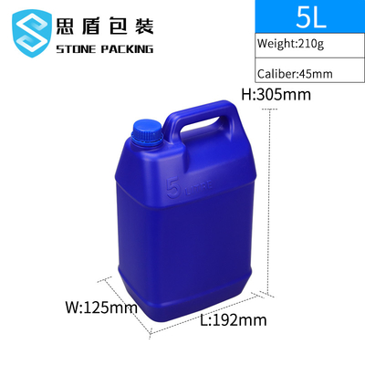 구경 45 밀리미터 HDPE 플라스틱 병 5l