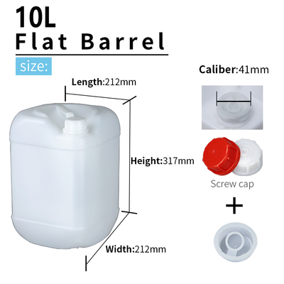 페인트 10L HDPE 플라스틱 제리는 핸들 558g와 용기 할 수있