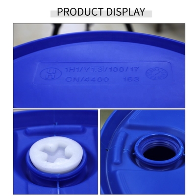 봉인한 오일 블루 HDPE 55 갤런 플라스틱 드럼 스크류 커버