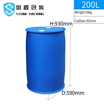 봉인한 오일 블루 HDPE 55 갤런 플라스틱 드럼 스크류 커버