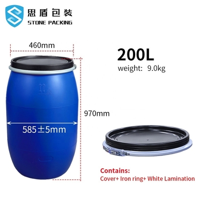 원통의 585*970mm 푸른 화학 동갈민어 200 리터 9 킬로그램