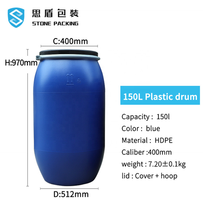 강한 봉합 HDPE PP 금속 플라스틱 화학물 컨테이너 150L 플라스틱은 질주합니다