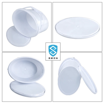 Lid 265*265mm과 달걀 모양 1 갤런 화학물 컨테이너 달걀 모양 라운드 버킷
