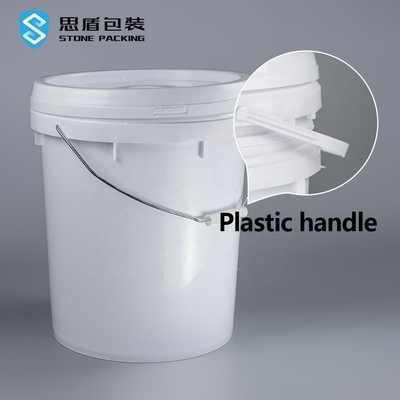 Lid ISO9001과 오일 필터 모자 하얀 5 갤런 20 리터 페인트 통