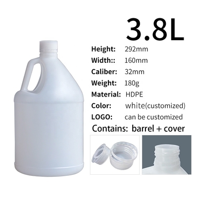 핸들과 투명한 3.8L HDPE 라운드 1 갤런 화학물 컨테이너
